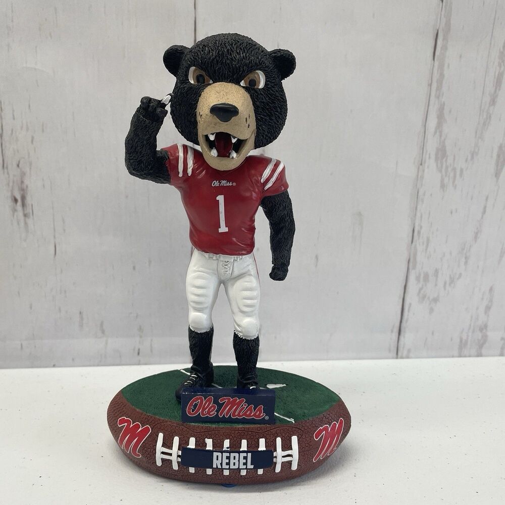 Ole Miss Rebels Black Bear Mascot Baller Special Edition Bobblehead NCAA FOCO**